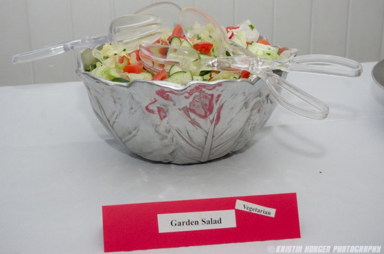 Kabultec 2016 benefit dinner. Salata: Garden salad