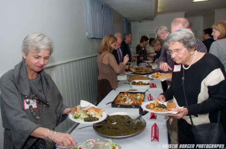 Buffet at the Kabultec 2016 benefit dinner.