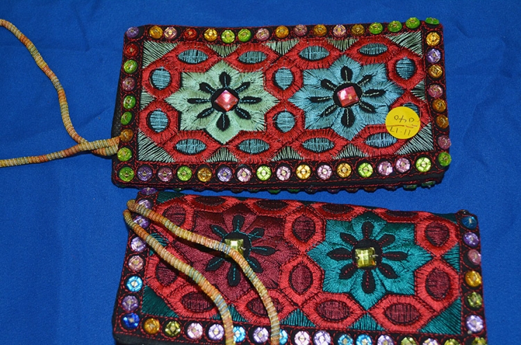 Afghan handicrafts for auction at the 2017 Kabultec Benefit Dinner.