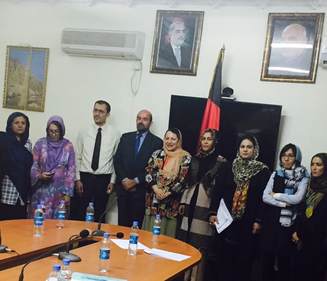 American and Afghan flags at the Kabultec Benefit Dinner 2017.
