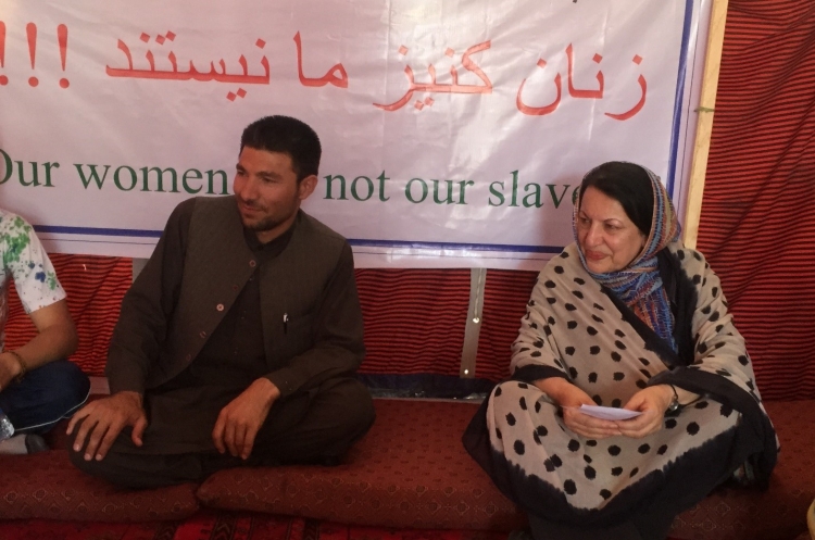 Afghan dish from the event: chicken kebab.